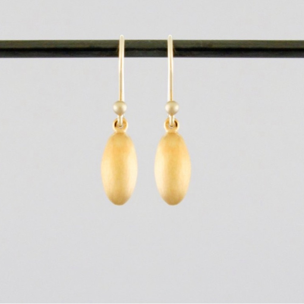 Ted Muehling gold plated melon earrings